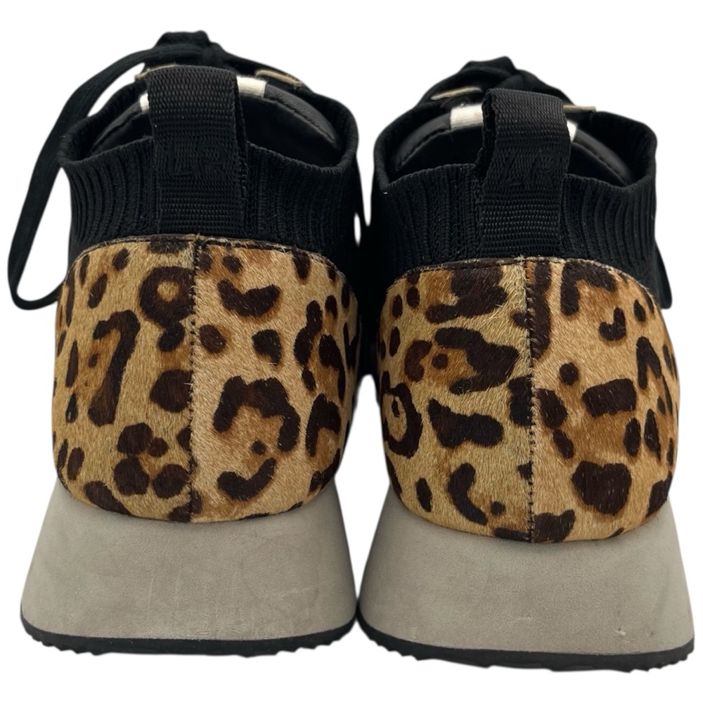 Loeffler Randall Remi Sneakers in Leopard Calf Hair US 9.5 - Picture 3 of 11